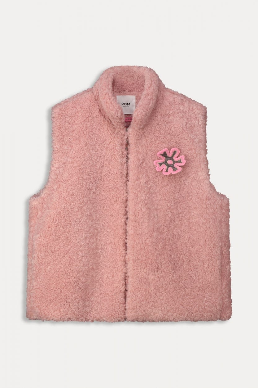 POM Amsterdam Gilets GILET - Pink Powder