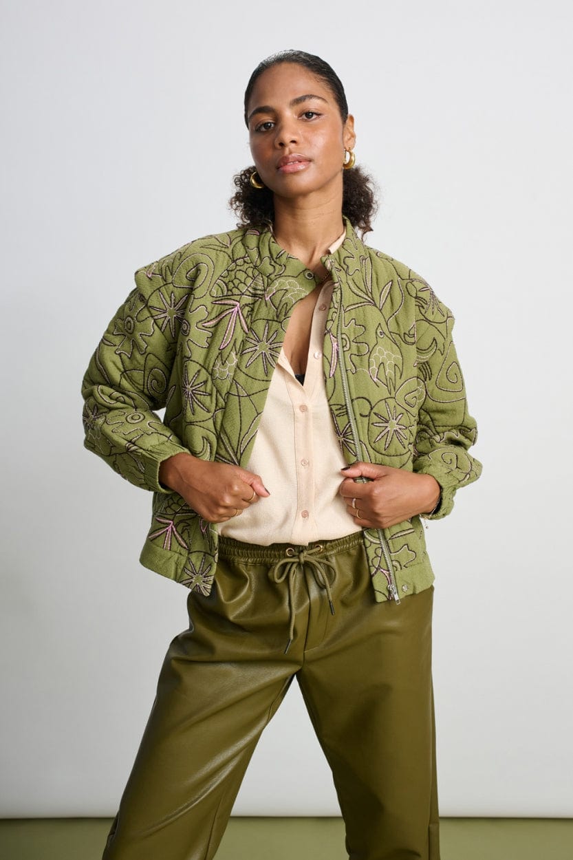 POM Amsterdam Jackets Pink / 34 VESTE - Dreams Olive Green