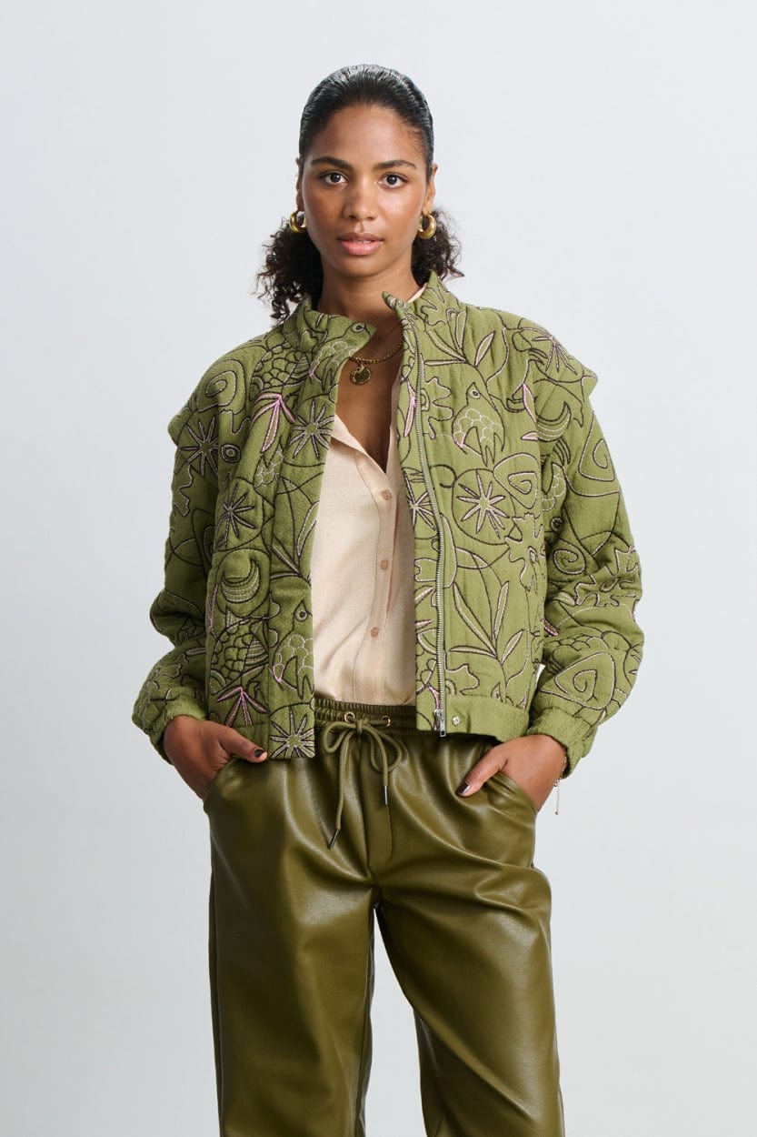 POM Amsterdam Jackets VESTE - Dreams Olive Green