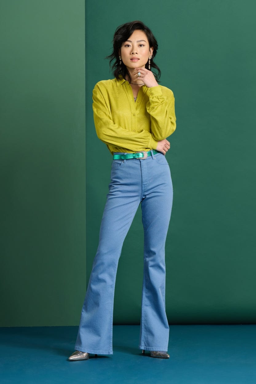 POM Amsterdam Jeans Blue / 34 JEANS - Kate Flare Horizon Blue