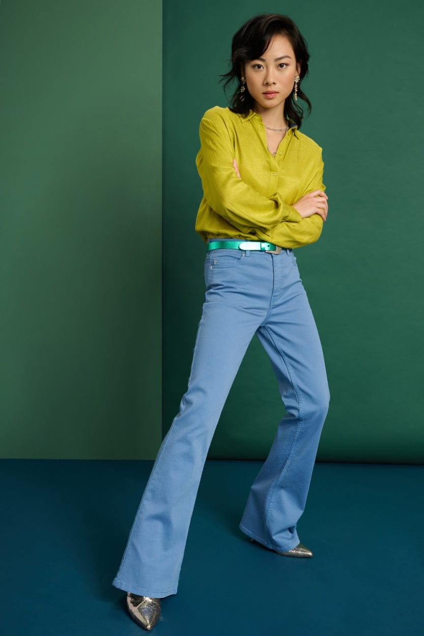 POM Amsterdam Jeans JEANS - Kate Flare Horizon Blue