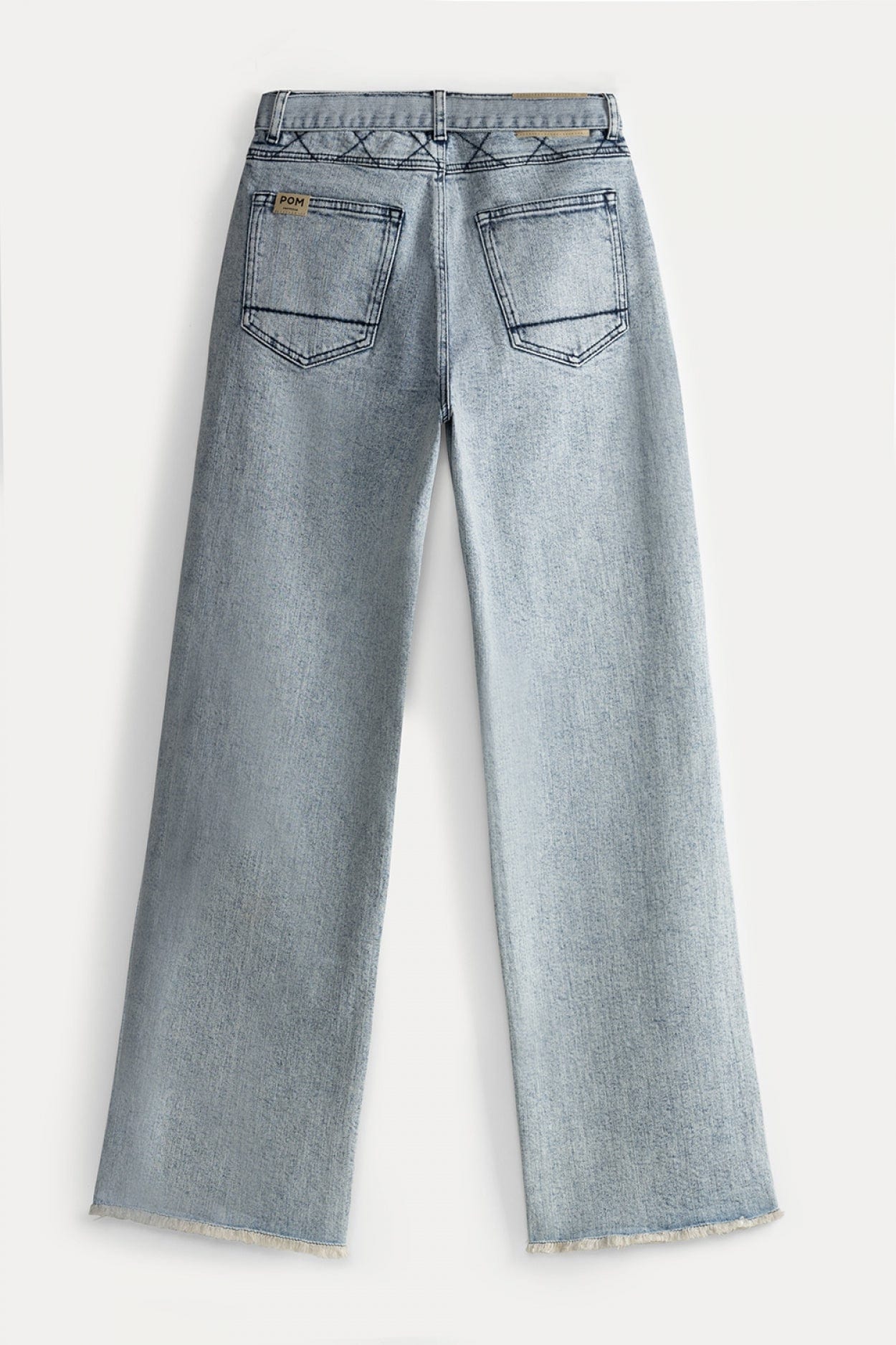 POM Amsterdam Jeans JEANS - Quilt Droit Light Blue
