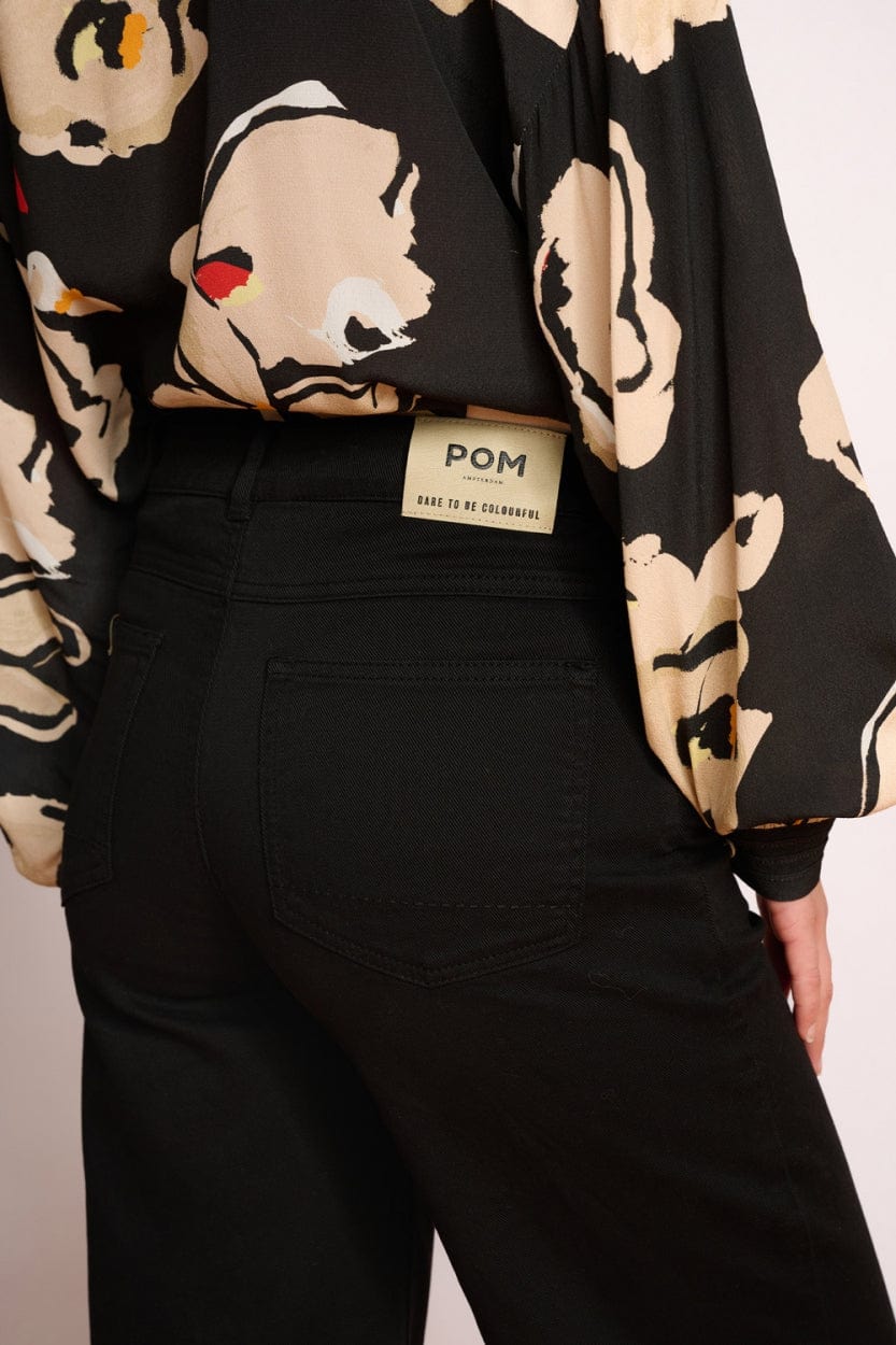 POM Amsterdam Jeans JEANS - Wide Leg Eternal Black