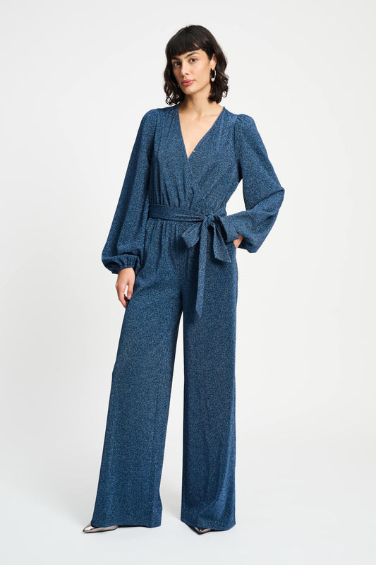 POM Amsterdam Jumpsuits Blue / 34 COMBINAISON - Glitter Dawn Blue