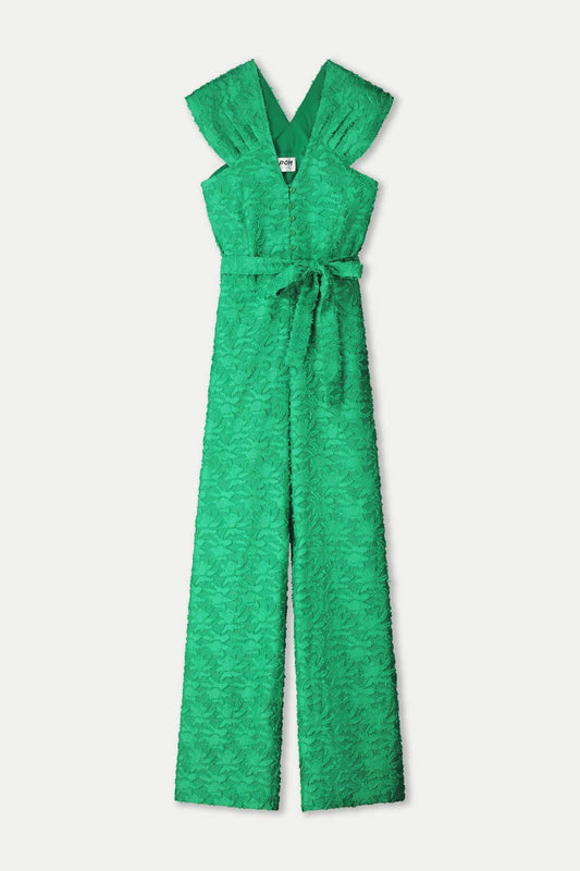 POM Amsterdam Jumpsuits COMBINAISON - Palm Green Jacquard