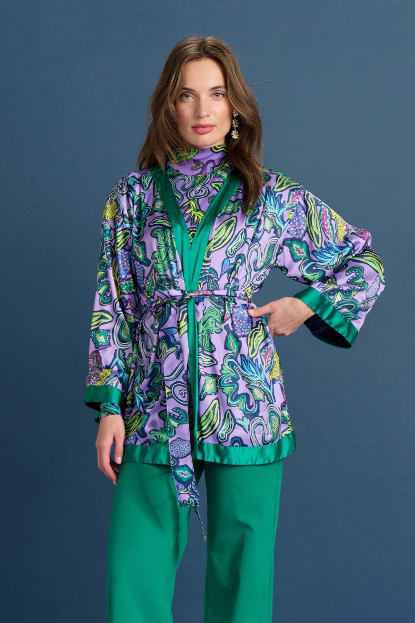 POM Amsterdam Kimono Purple / OS KIMONO - Full Glow Lilac