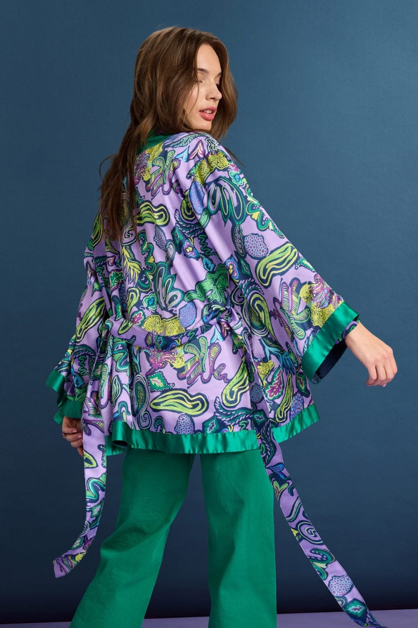 POM Amsterdam Kimono Purple / OS KIMONO - Full Glow Lilac