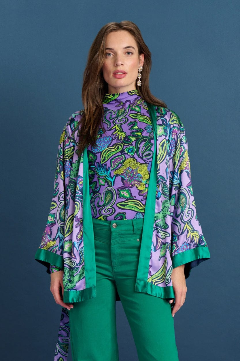 POM Amsterdam Kimono Purple / OS KIMONO - Full Glow Lilac