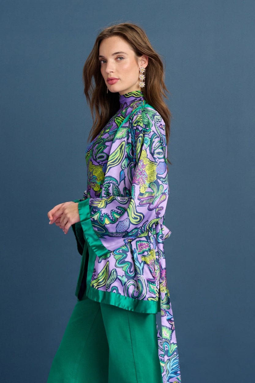 POM Amsterdam Kimono Purple / OS KIMONO - Full Glow Lilac