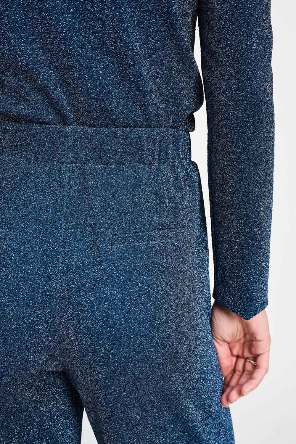 POM Amsterdam Pants PANTALON - Glitter Dawn Blue