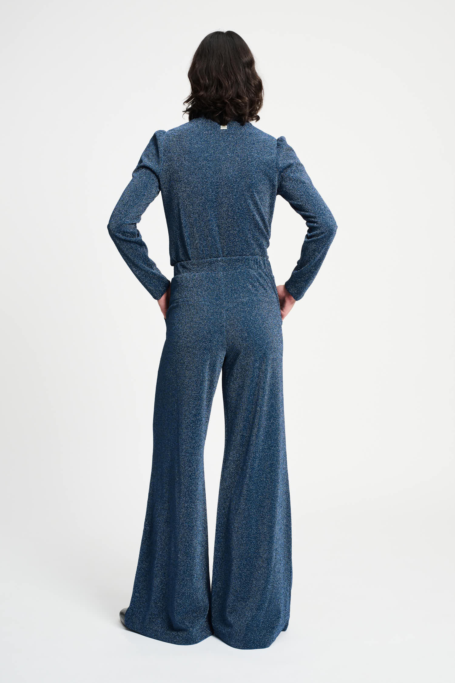 POM Amsterdam Pants PANTALON - Glitter Dawn Blue