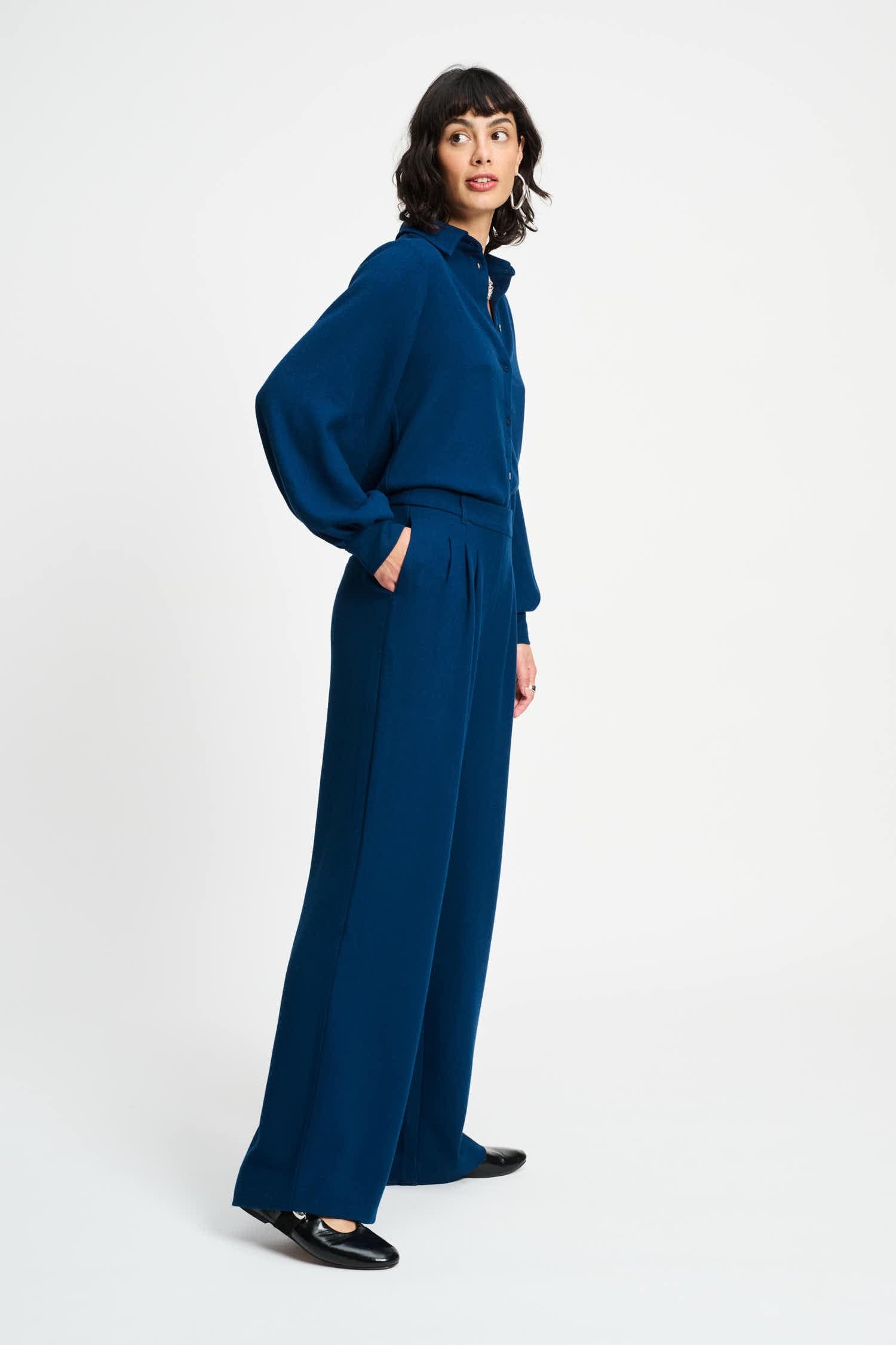 POM Amsterdam Pants PANTALON - Nightfall Blue