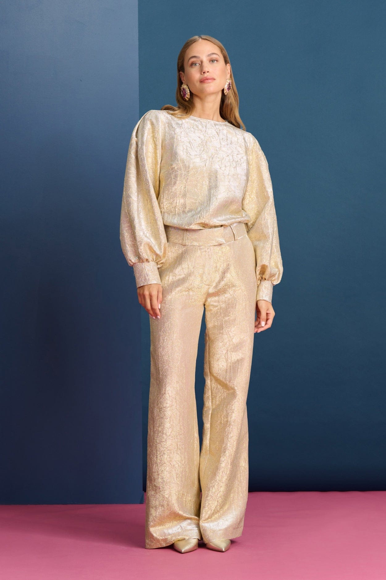 POM Amsterdam Pants PANTALON - Stardust Gold