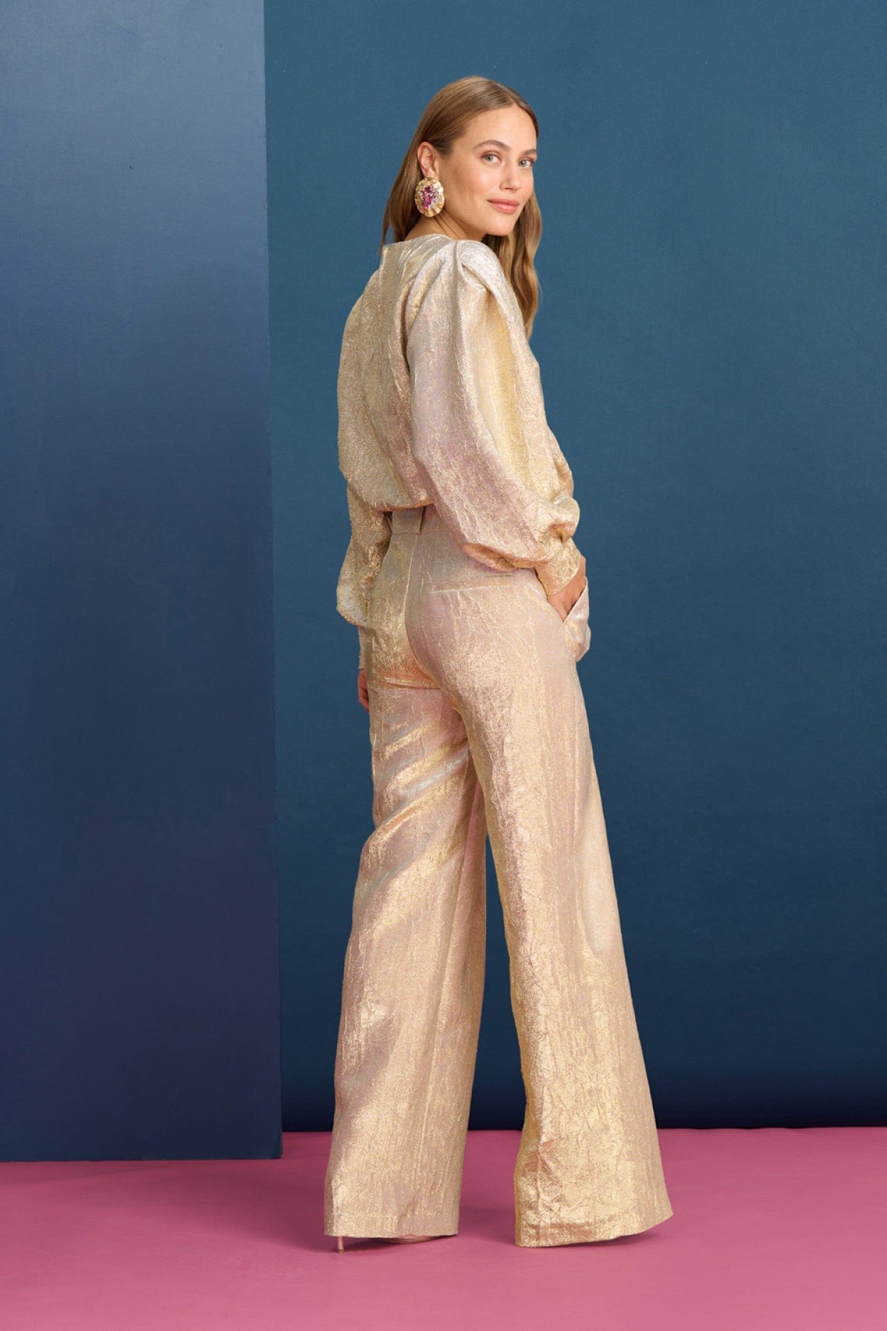 POM Amsterdam Pants PANTALON - Stardust Gold
