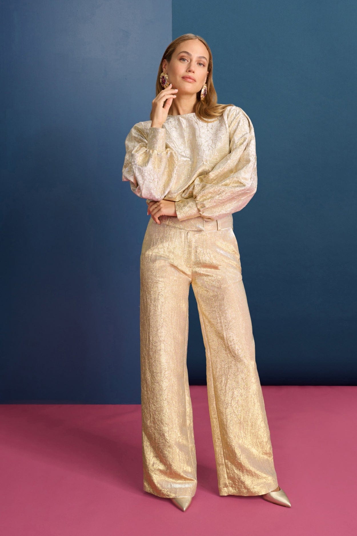 POM Amsterdam Pants PANTALON - Stardust Gold