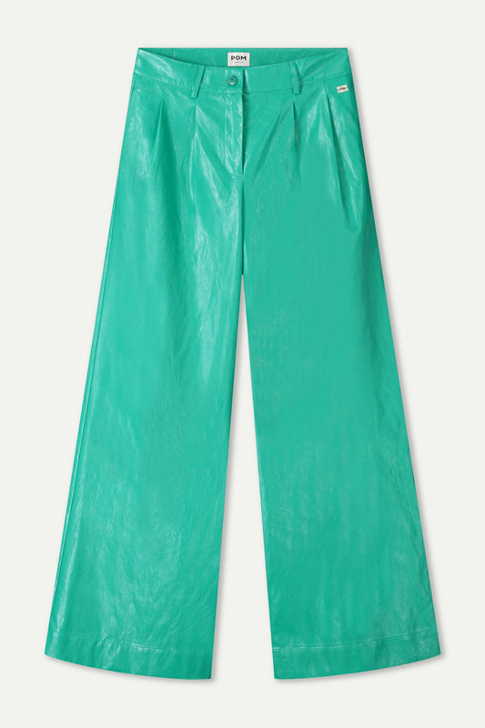 POM Amsterdam Pants PANTS - Faux Leather Wander Green