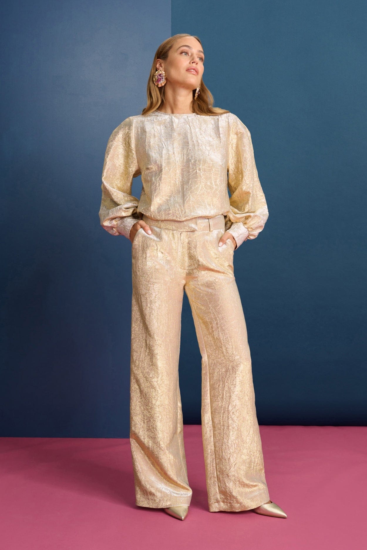 POM Amsterdam Pants Yellow / 34 PANTALON - Stardust Gold