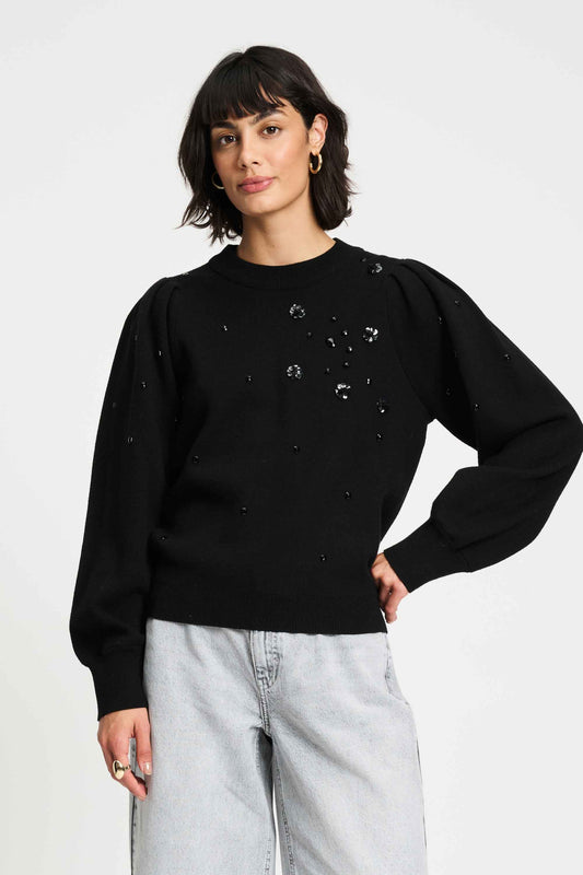 POM Amsterdam Pullovers Black / 34 SWEATER - Dashing Noir