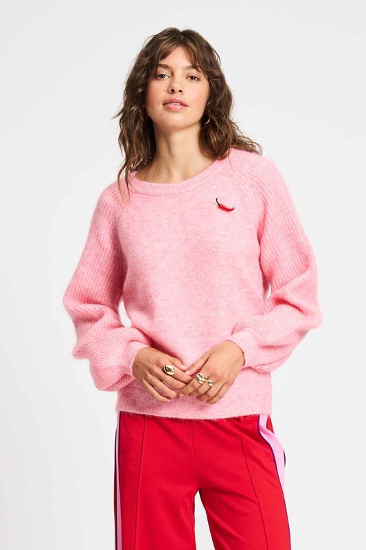 POM Amsterdam Pullovers Pink / 34 SWEATER - Sweet Pink