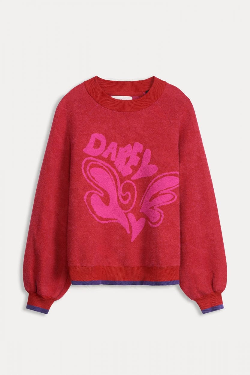 POM Amsterdam Pullovers PULL - DARE Scarlet Red