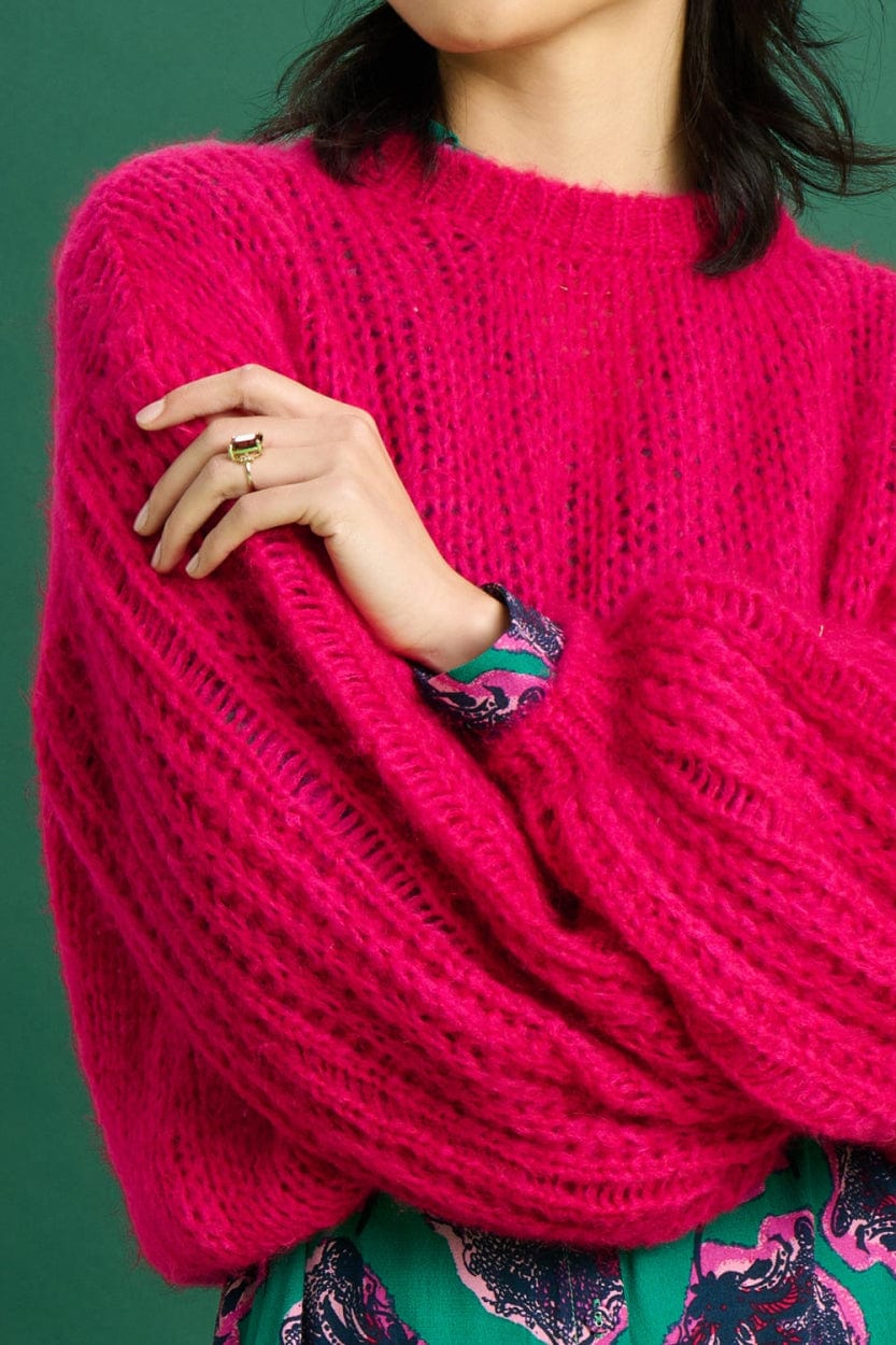 POM Amsterdam Pullovers PULL - Fiery Pink