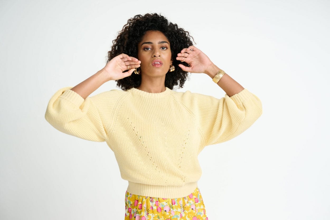 POM Amsterdam Pullovers PULL - Sundaze Yellow