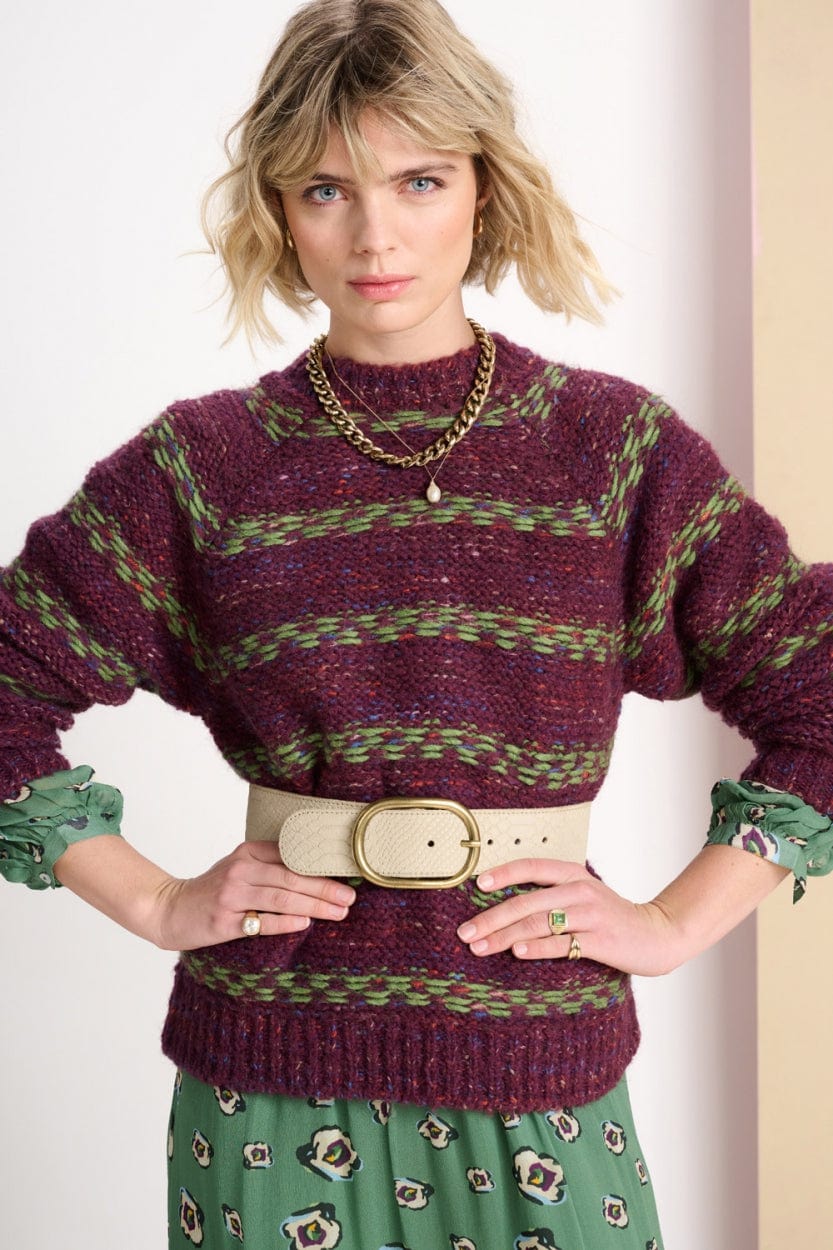 POM Amsterdam Pullovers Purple / 34 PULL - Winterbloom