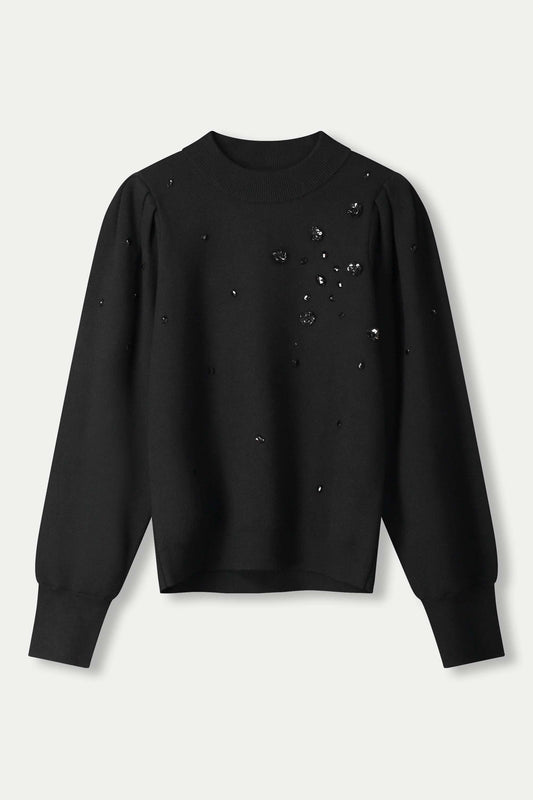 POM Amsterdam Pullovers SWEATER - Dashing Noir