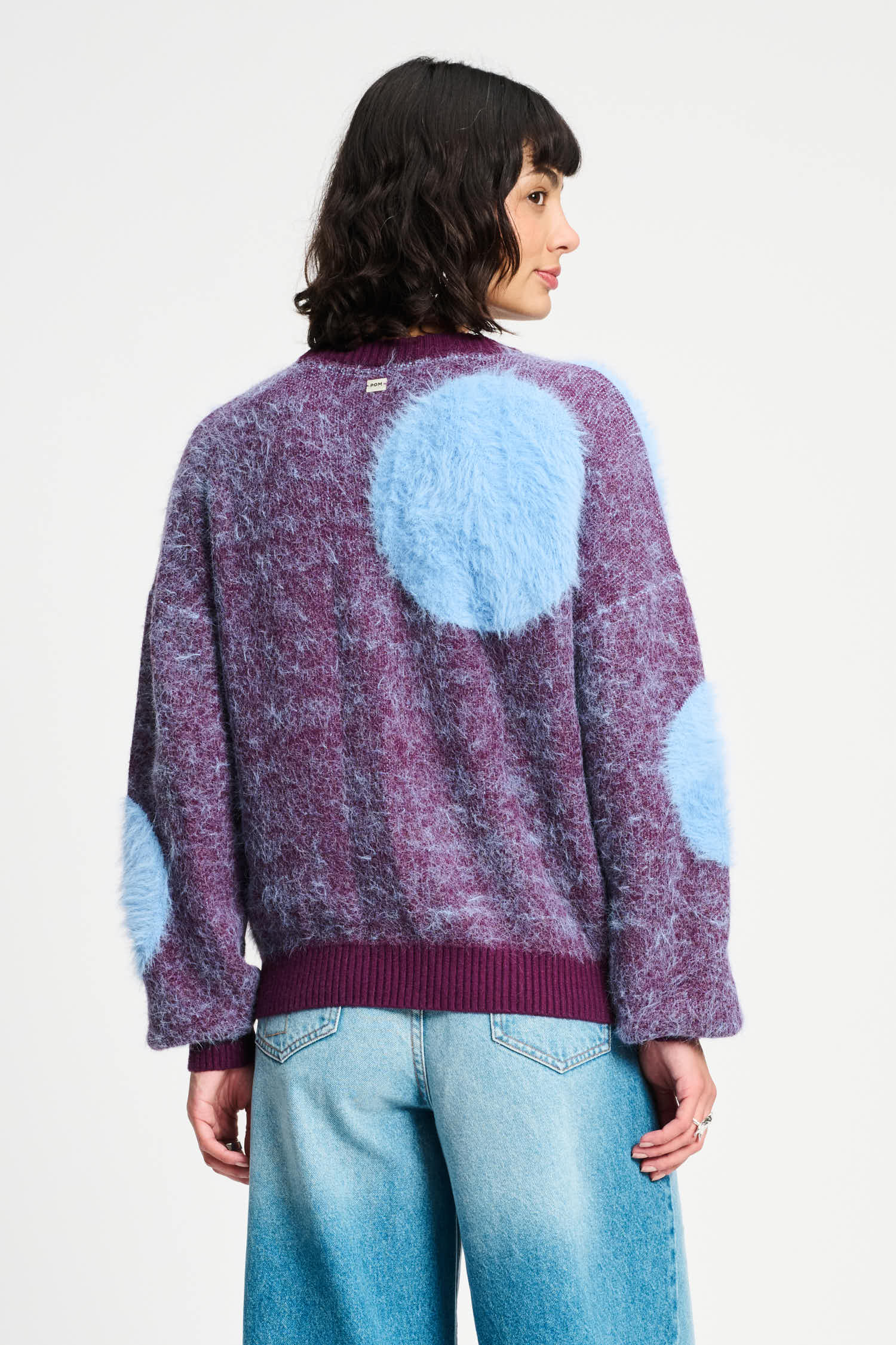 POM Amsterdam Pullovers SWEATER - Dots Plum