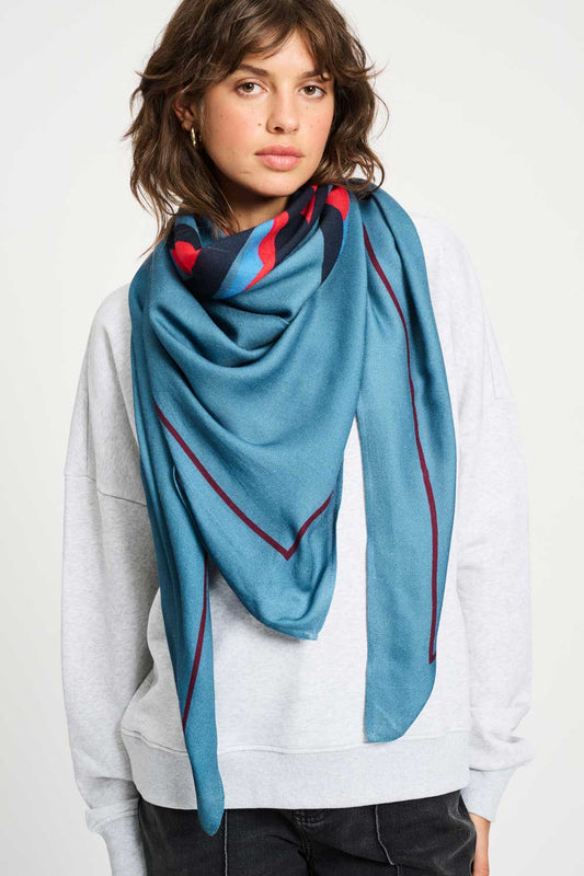 POM Amsterdam Shawls Blue / OS ECHARPE - Bisous