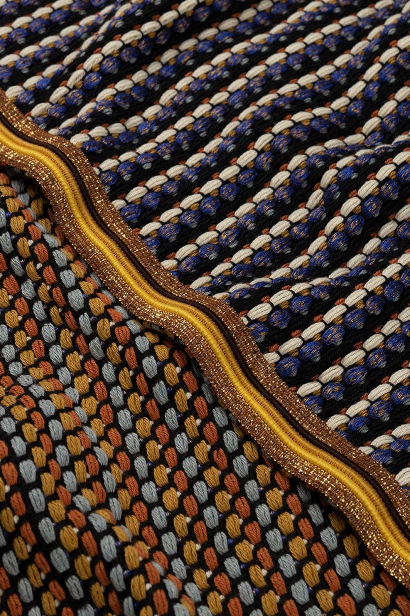 POM Amsterdam Shawls Blue / OS ÉCHARPE - Contours Royal Blue