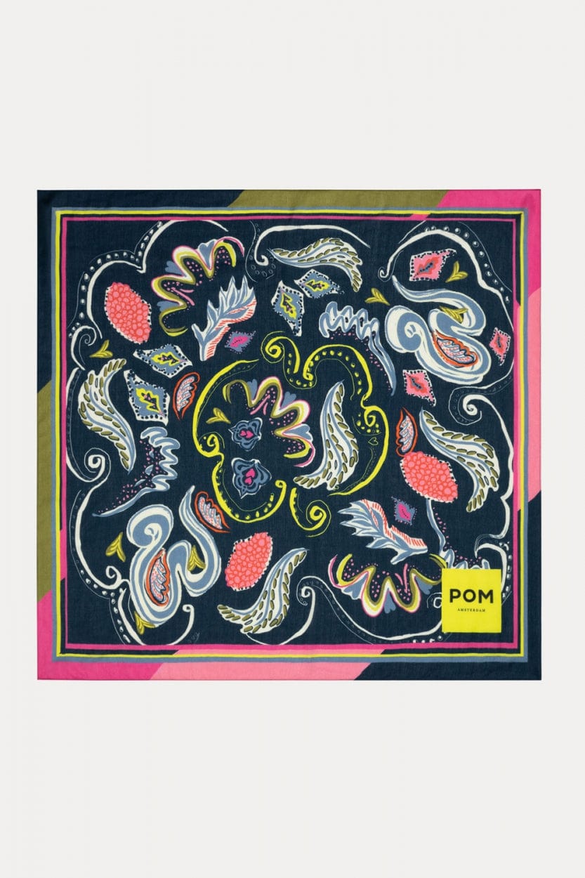 POM Amsterdam Shawls Blue / OS ÉCHARPE - Full Glow Multi