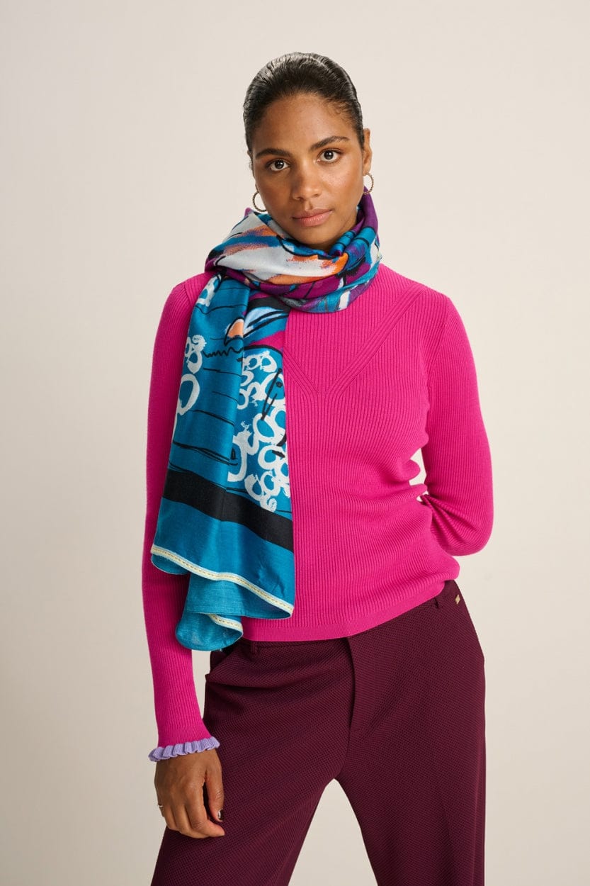 POM Amsterdam Shawls Blue / OS ÉCHARPE - Pride Royal Blue