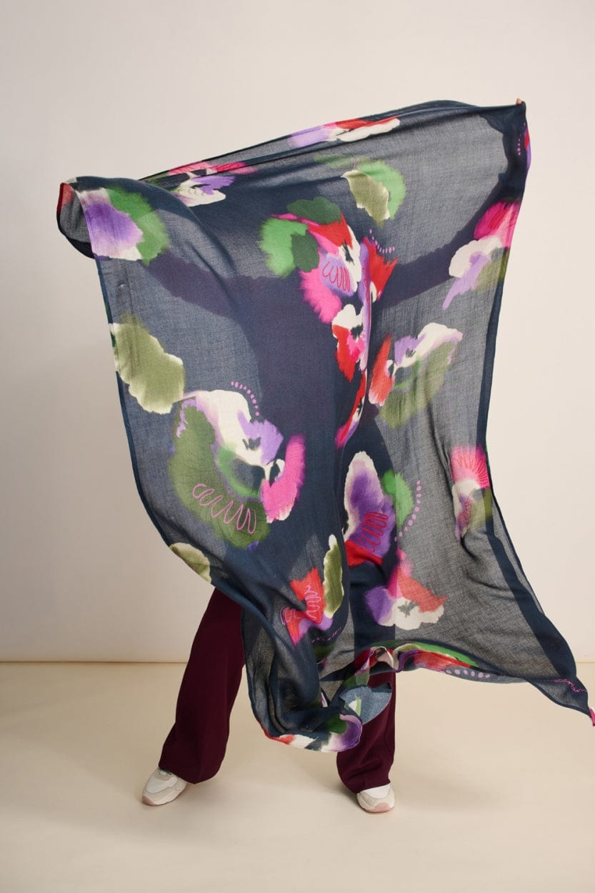 POM Amsterdam Shawls Blue / OS ÉCHARPE - Violets