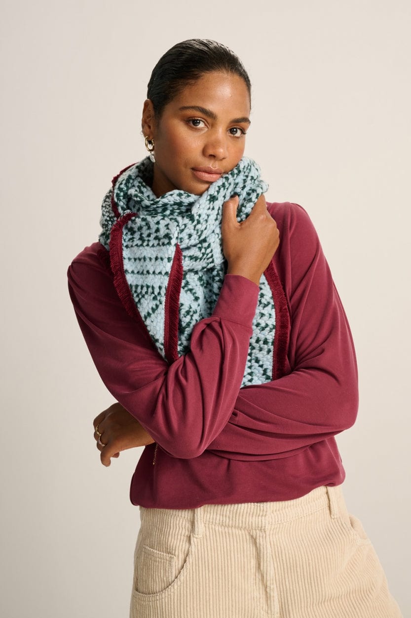 POM Amsterdam Shawls Green / OS ÉCHARPE - Twinkles Ice Blue