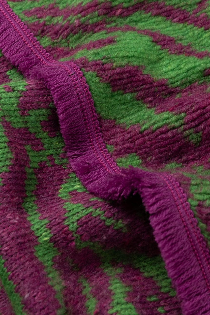 POM Amsterdam Shawls Green / OS ÉCHARPE - Zebra Fiery Pink
