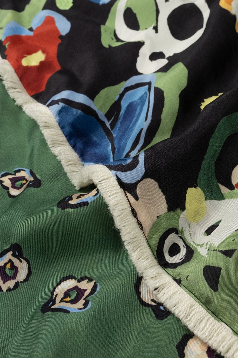 POM Amsterdam Shawls Multi colour / OS ÉCHARPE - Double Flower Glory Multi