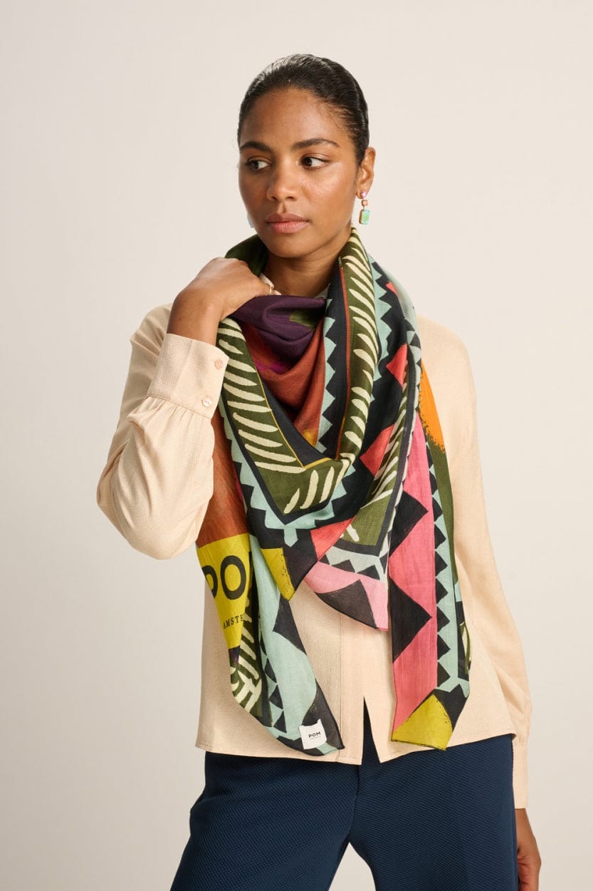 POM Amsterdam Shawls Multi colour / OS ÉCHARPE - Palette de Couleurs