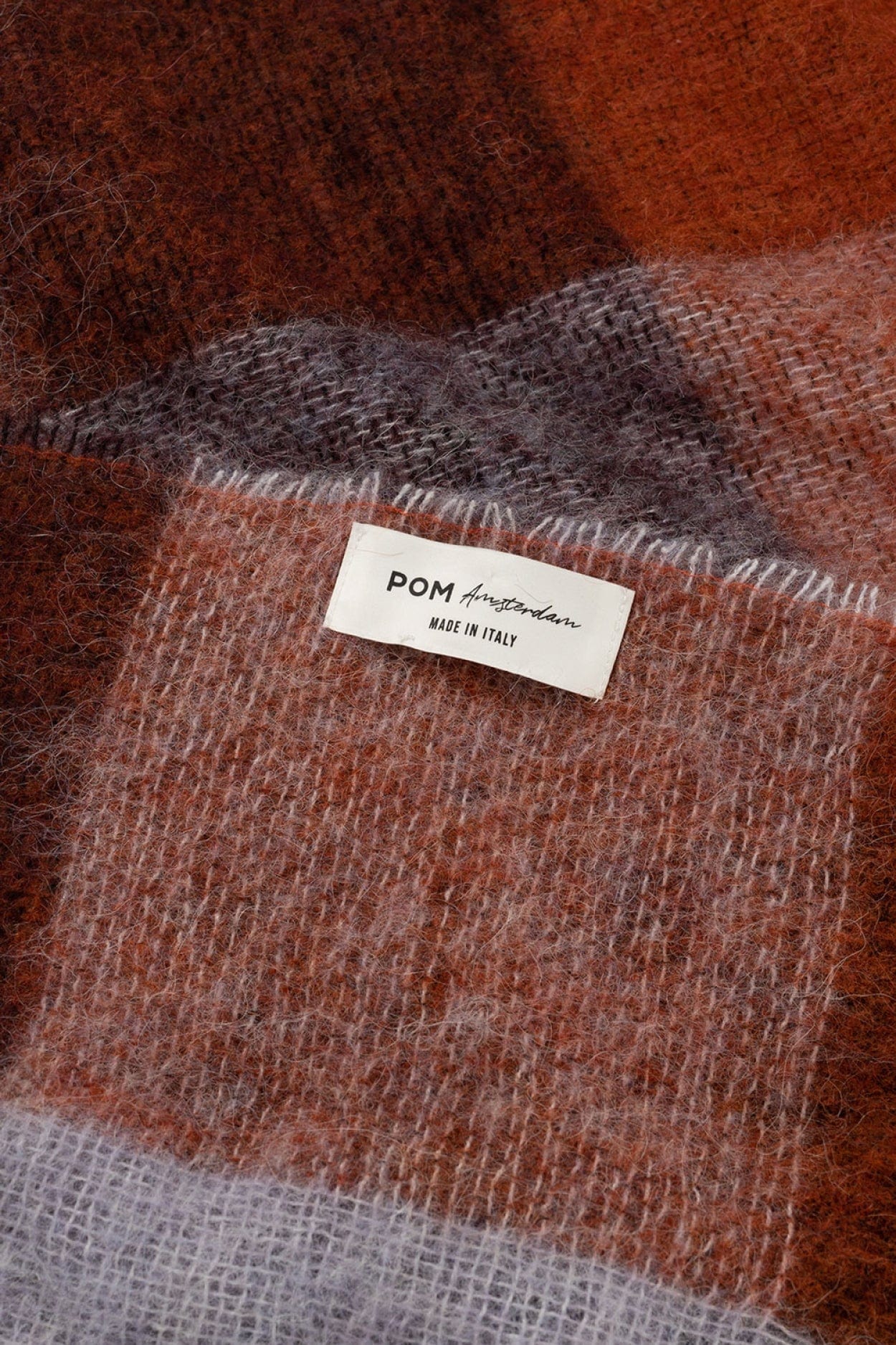 POM Amsterdam Shawls Orange / OS ÉCHARPE - Checks Orchid Bloom