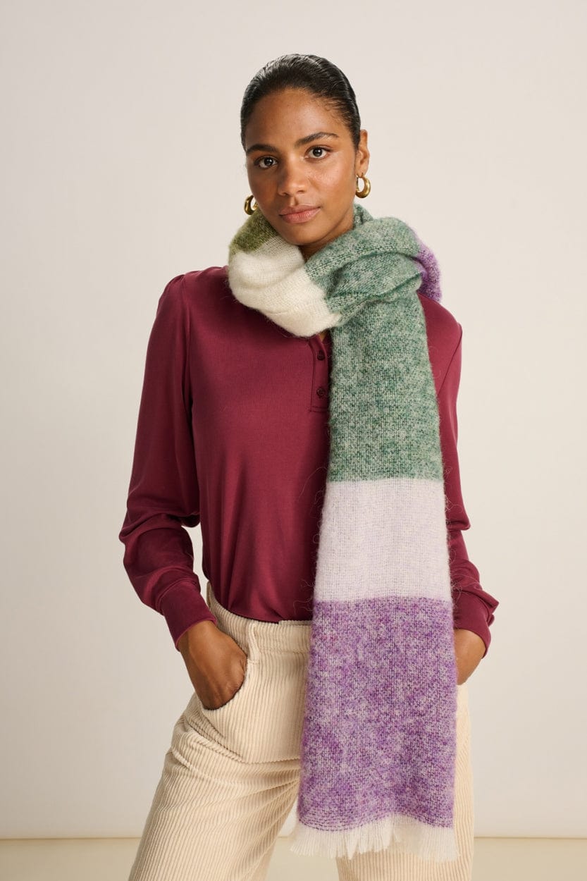 POM Amsterdam Shawls Orange / OS ÉCHARPE - Checks Orchid Bloom