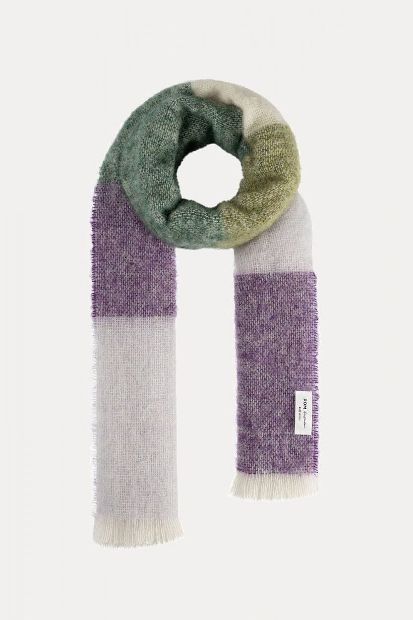 POM Amsterdam Shawls Orange / OS ÉCHARPE - Checks Orchid Bloom