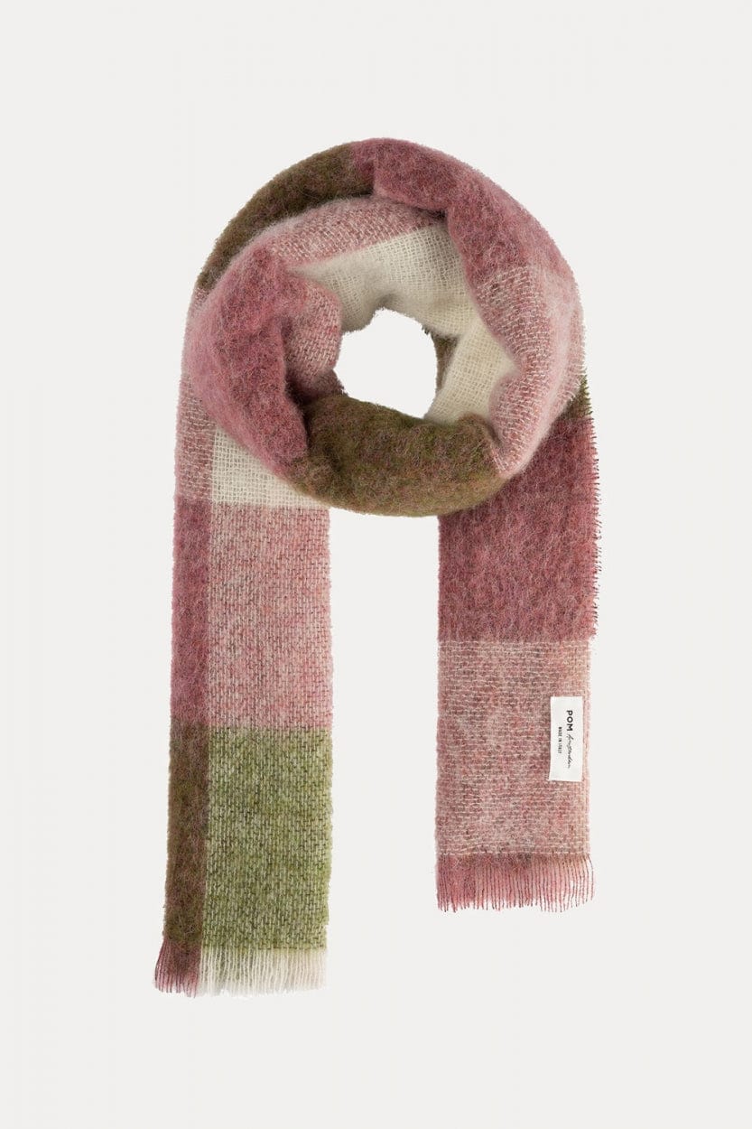 POM Amsterdam Shawls Pink / OS ÉCHARPE - Checks French Pink