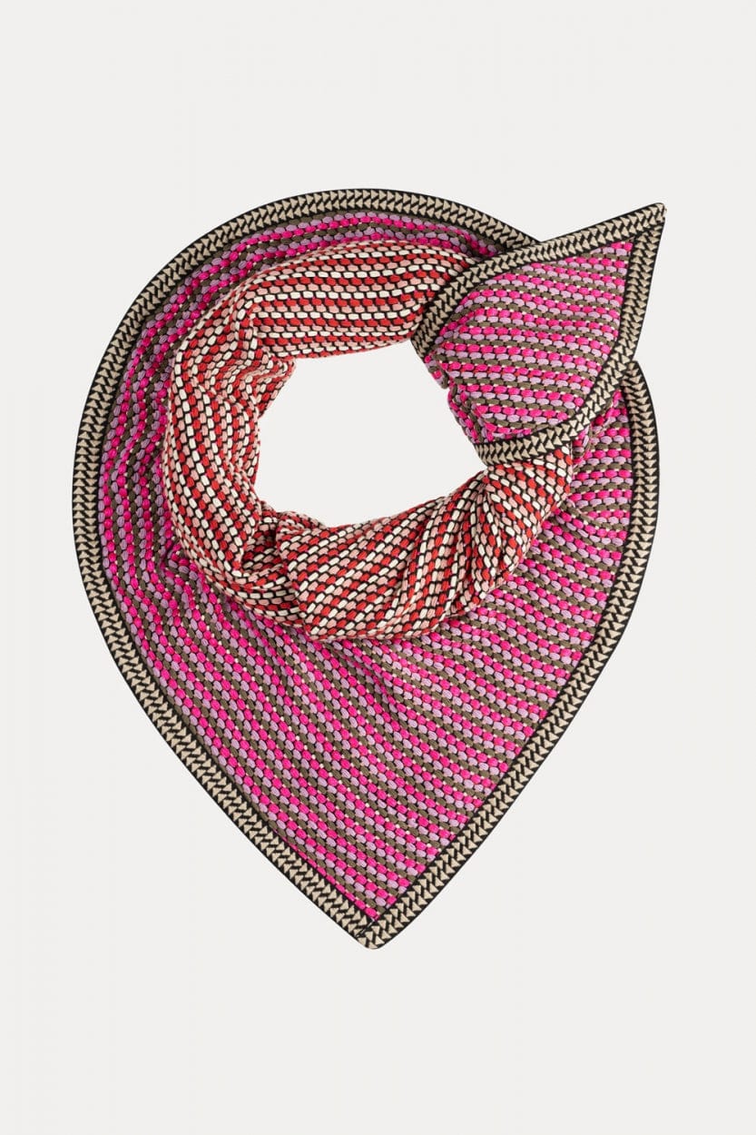 POM Amsterdam Shawls Pink / OS ÉCHARPE - Contours Fluor Pink