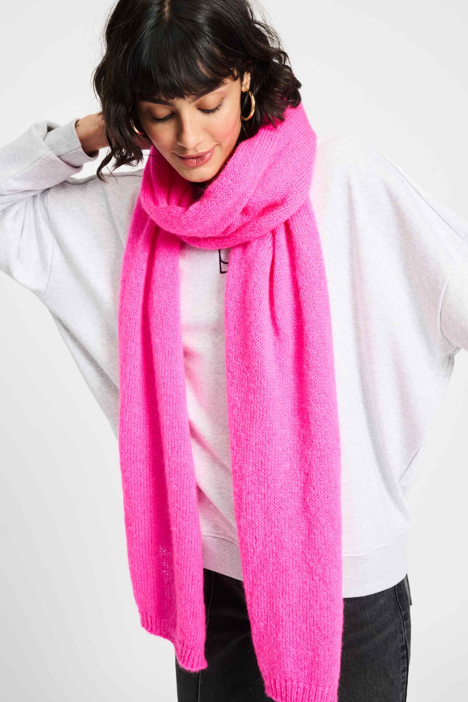 POM Amsterdam Shawls Pink / OS ECHARPE - Dashing Pink