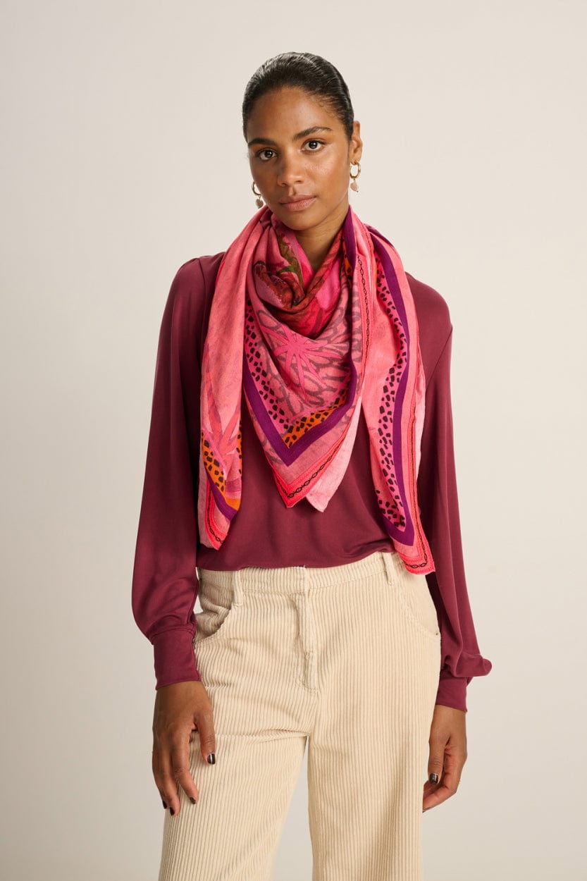 POM Amsterdam Shawls Pink / OS ÉCHARPE - Fantastique Rose