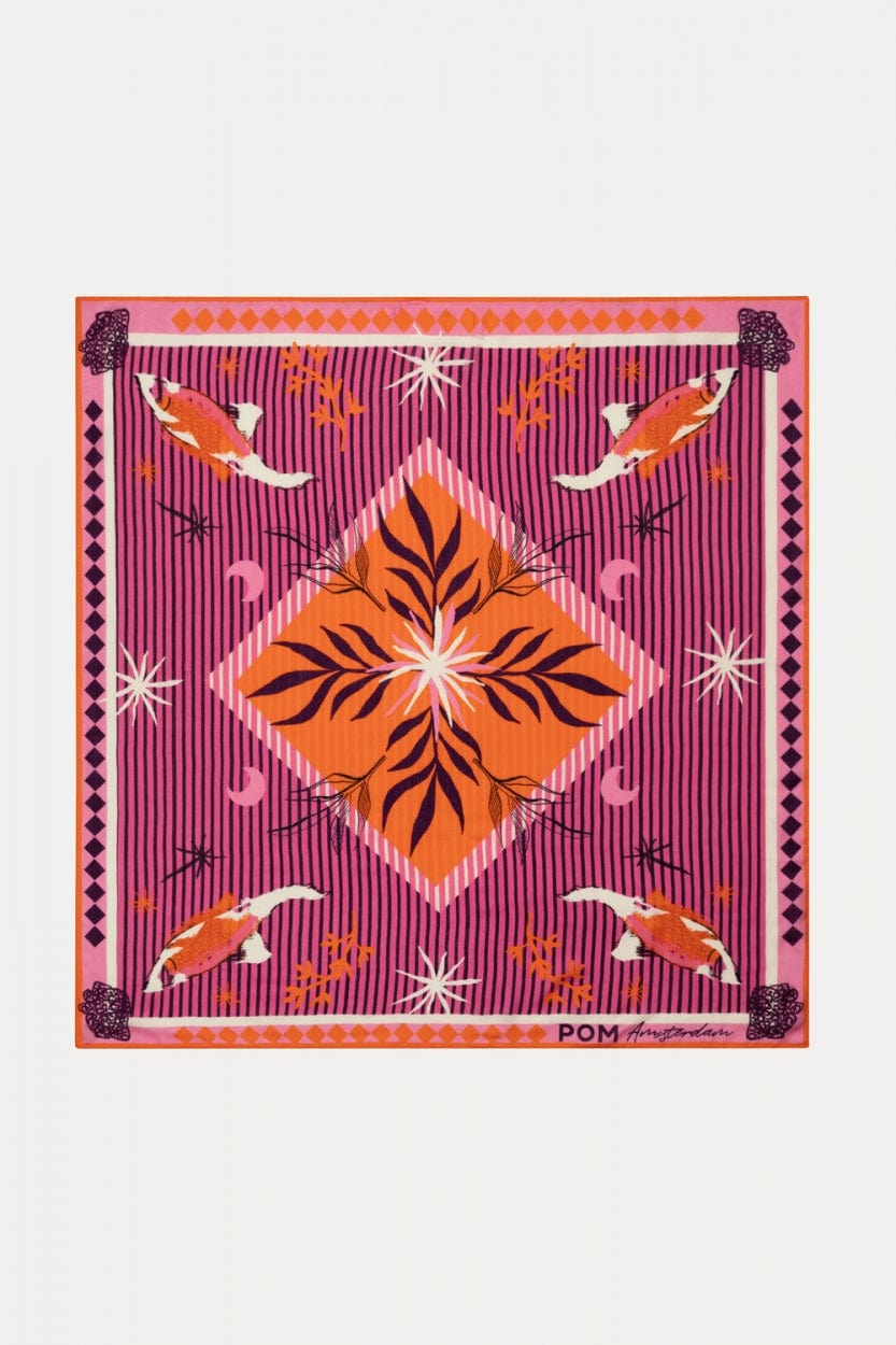 POM Amsterdam Shawls Pink / OS ÉCHARPE - Fantasy Flow