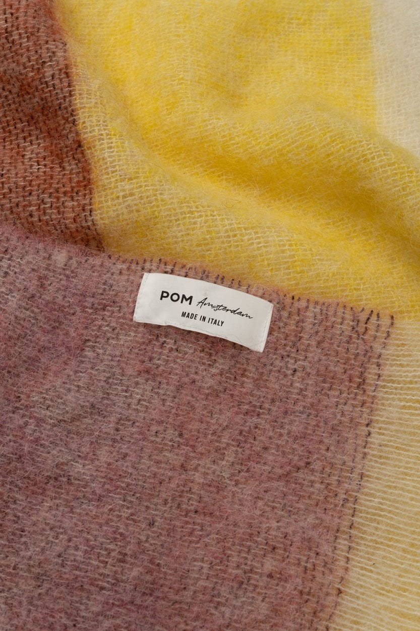 POM Amsterdam Shawls Pink / OS ÉCHARPE - Stripes French Pink
