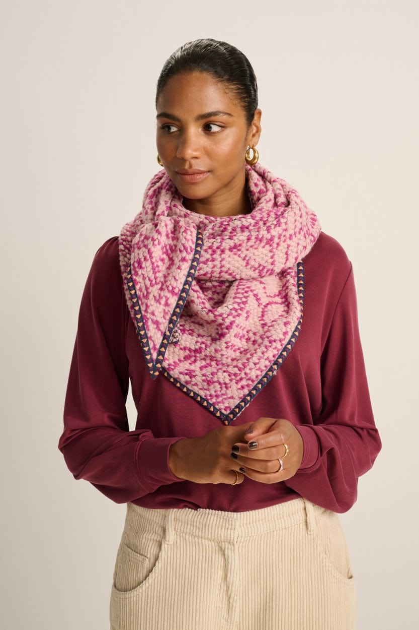 POM Amsterdam Shawls Pink / OS ÉCHARPE - Twinkles Powder Pink