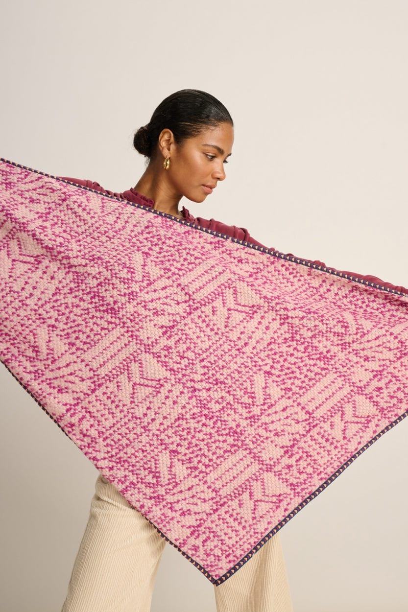 POM Amsterdam Shawls Pink / OS ÉCHARPE - Twinkles Powder Pink