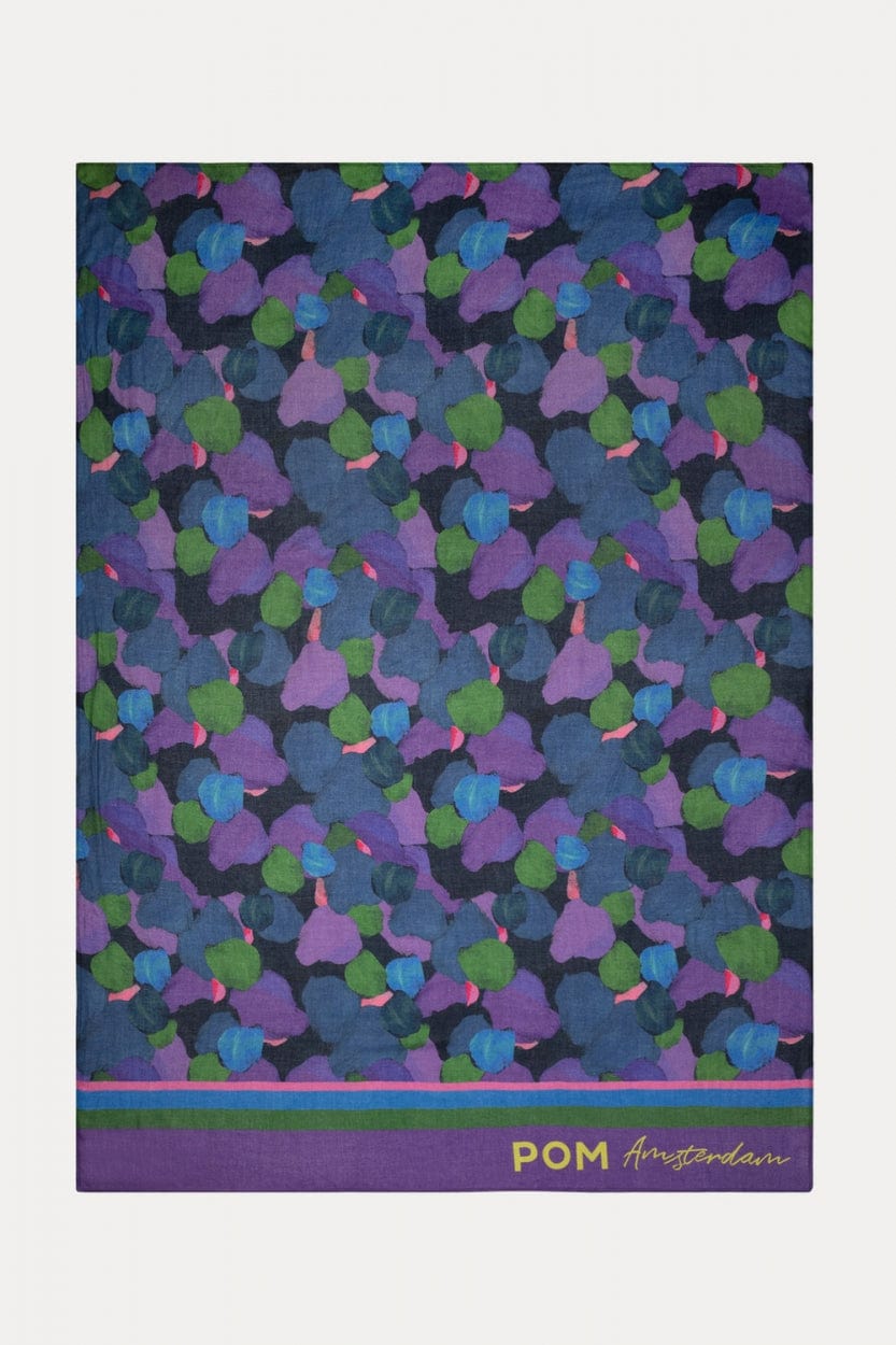 POM Amsterdam Shawls Purple / OS ÉCHARPE - Brushwork Lilac